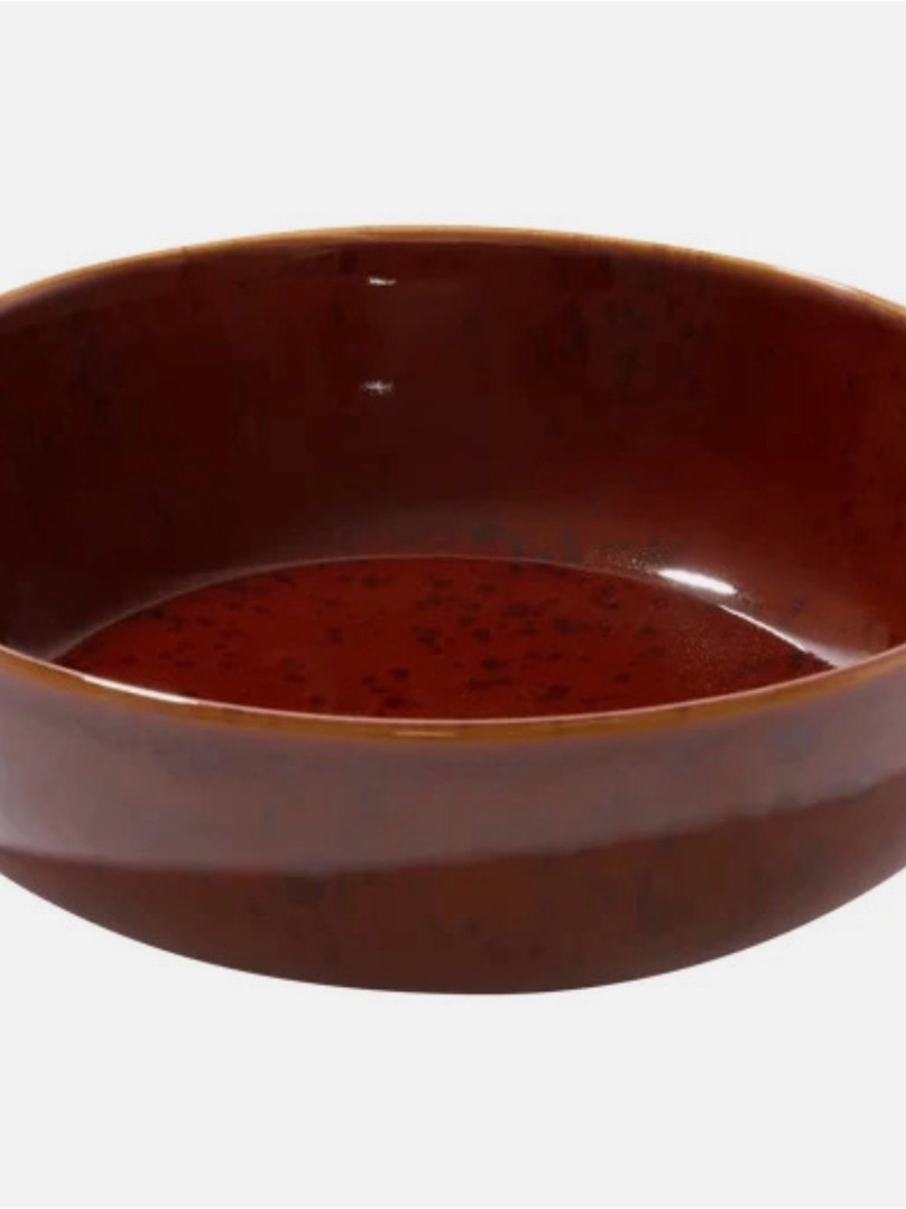 Pretti Cool Tortoiseshell Ceramic Serving Bowl Large 9.5 Inch Boxed New homedeco - Picture 4 of 6